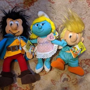 Vintage Smurf Plush Dolls New with tags